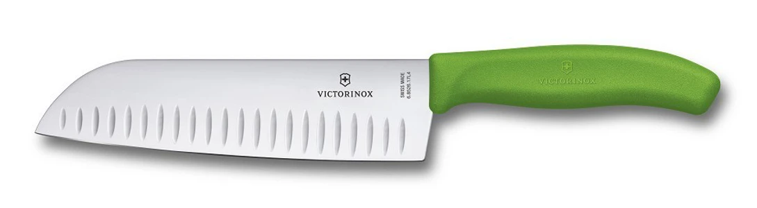 Victorinox SwissClassic Santoku nôž 17 cm - zelený