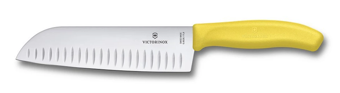 Victorinox SwissClassic Santoku nôž 17 cm - žltý
