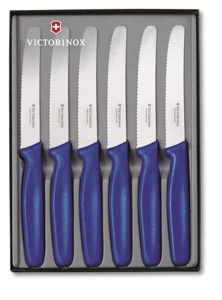 Victorinox Súprava príborových nožov 6-dielna modrá - darčekové balenie