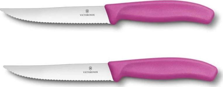 Victorinox Nôž na pizzu blister SwissClassic zúbkový ružový  12 cm 6.7936.12L5B 2ks