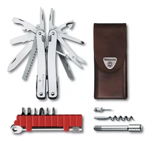 Victorinox SwissTool Spirit X Plus RATCHET v koženom puzdre