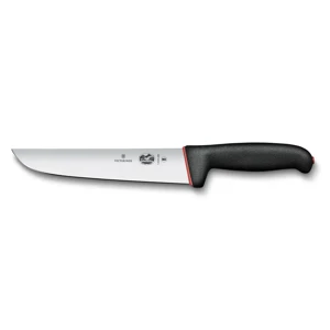 Victorinox Fibrox Dual Grip 5.5203.20D Mäsiarsky nôž 20 cm - rovný, čierna/červená
