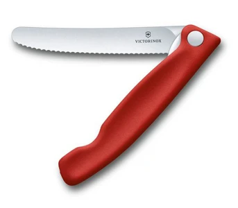Victorinox Skladací nôž na ovocie a zeleninu - zúbkovaná čepeľ
