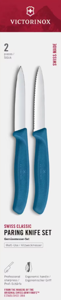 Victorinox Swiss Classic 6.7692.2C1 Sada nožov 2 ks modrá