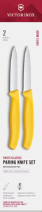 Victorinox Swiss Classic 6.7698.2C1 Sada nožov 2 ks žltá