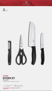 Victorinox Classic 6.7133.41G Kuchynská sada s nožom Santoku - 4 ks