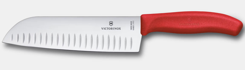Victorinox SwissClassic Santoku nôž 6.8521.17C1B - červený